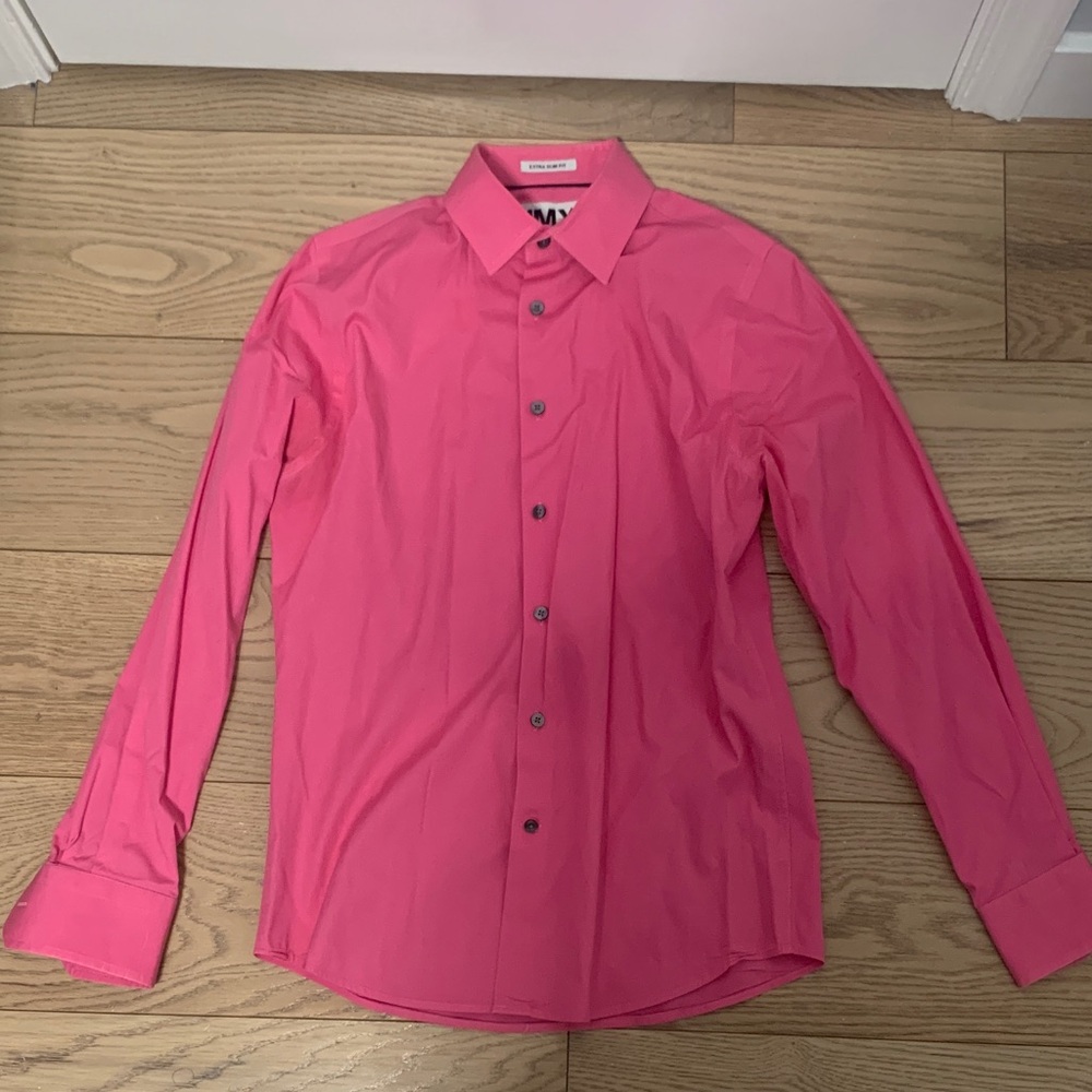 Express Men's Pink Dress Shirt